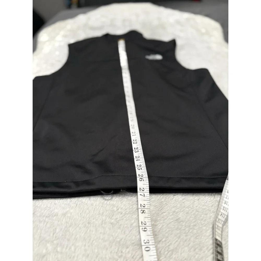 The North Face Vest‎ Mens Large Black WindWall Softshell Full Zip Logo